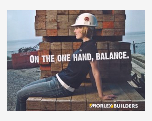 Morley Builders brochure, a human resources marketing sample by Scott Silverman, Los Angeles copywriter and brand consultant.